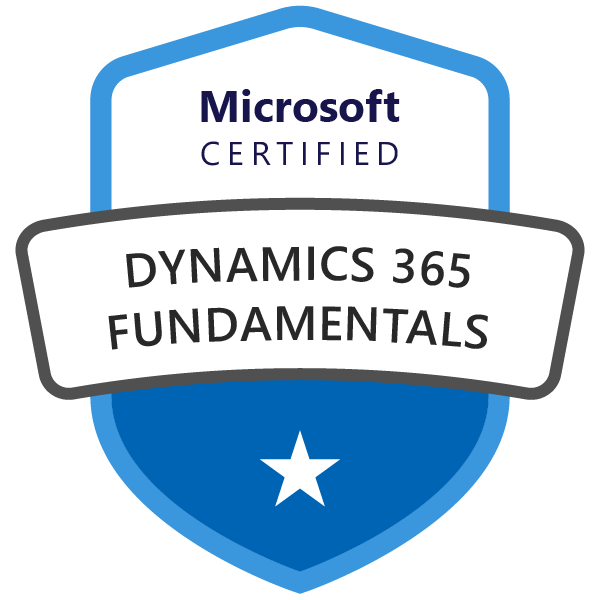 Microsoft Certified Dynamics 365 Fundamentals