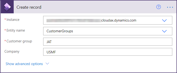 Power Automate - Create record